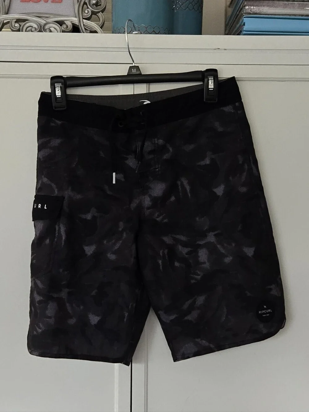 Rip Curl Black & Charcoal Camo Men’s Swim Boardshorts